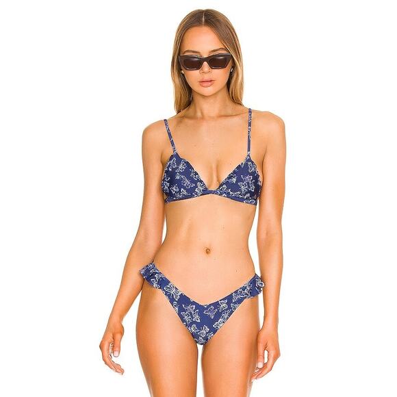 Beach Riot Jackets & Blazers - NEW Beach Riot Bikini Set in Orchid Bloom Butterfly